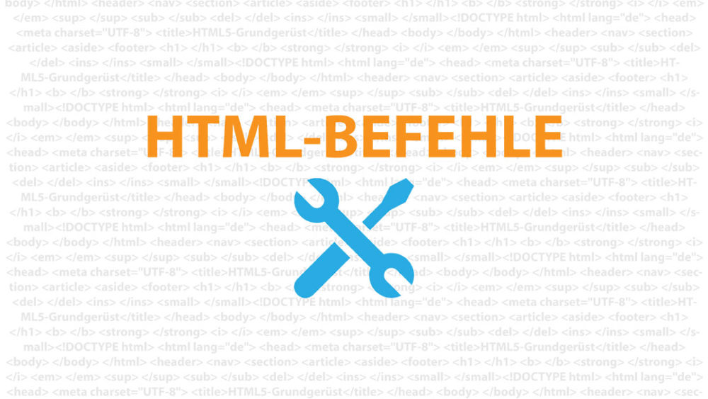 wichtige html befehle